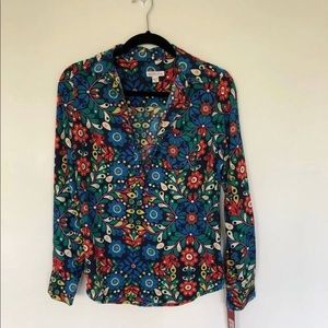 Merona Floral Print Blouse Top